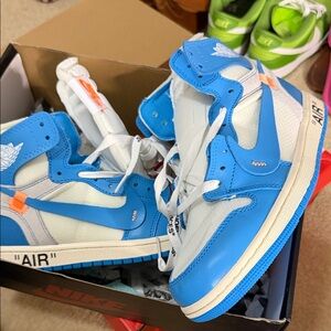 Nike Kids Air Blue and White Sneakers